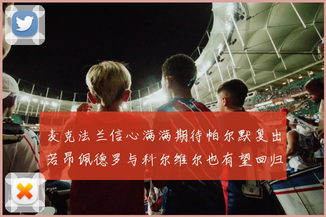 麦克法兰信心满满期待帕尔默复出若昂佩德罗与科尔维尔也有望回归